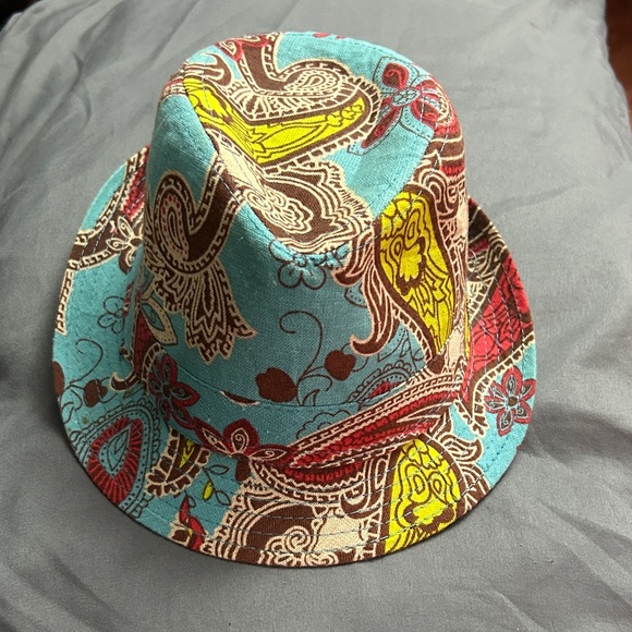 Accessories - Paisley Pattern Fedora Hat